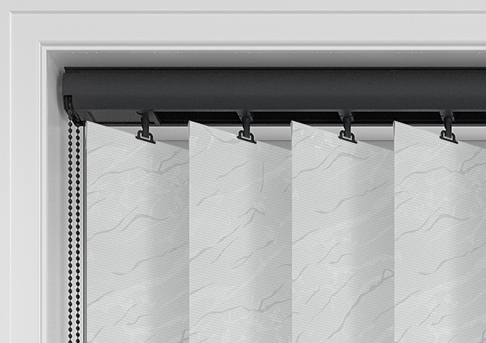 Rapture (Blackout), Mist Grey - Vertical Blind - Image 14